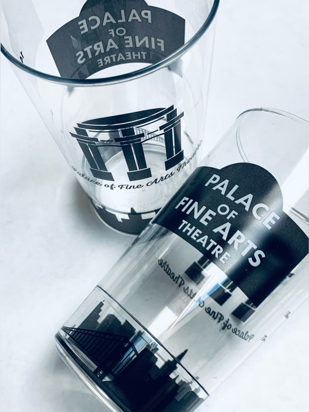 2 San Francisco Palace of Fine Arts Theater Theatre Cups Tumblers Souvenir